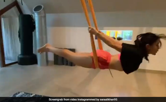 Sara Ali Khan's Holiday Activities Are As Quirky As She Is. Aerial Yoga, Anyone?