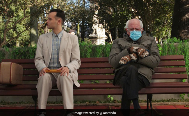 Bundled-Up Bernie Sanders Become The First Viral Meme Of The Biden Era