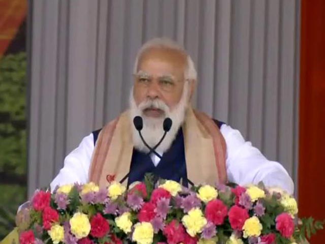 PM Pays Tribute To Netaji Subhas Chandra Bose At Rally In Assam