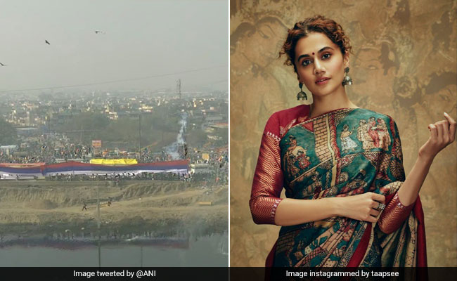 Tractor Rally: किसानों पर कहीं बरसे फूल तो कहीं चली लाठियां, Taapsee Pannu बोलीं- यह हमारे देश के हालात...