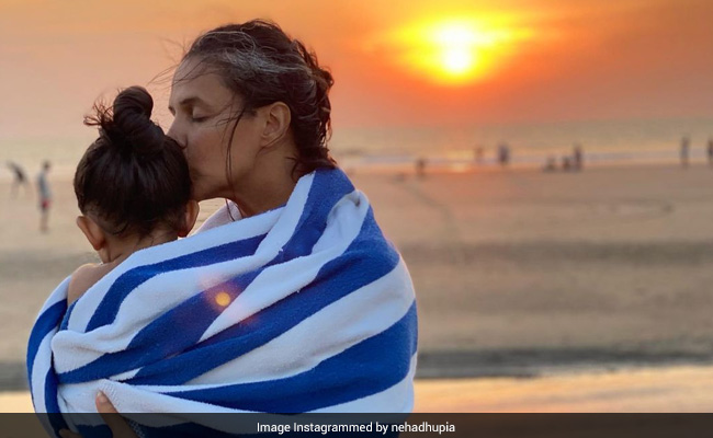 Neha Dhupia's "Magic Hour" Post Featuring Daughter Mehr Is Everything