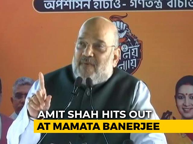 "Will Be Left All Alone": Amit Shah Slams Mamata Banerjee Ahead Of Polls