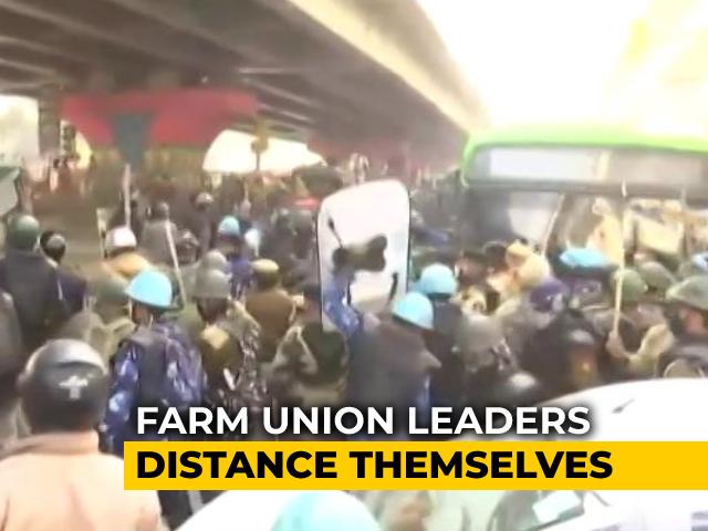 Police, Protesters Clash During Tractor Rally In Delhi