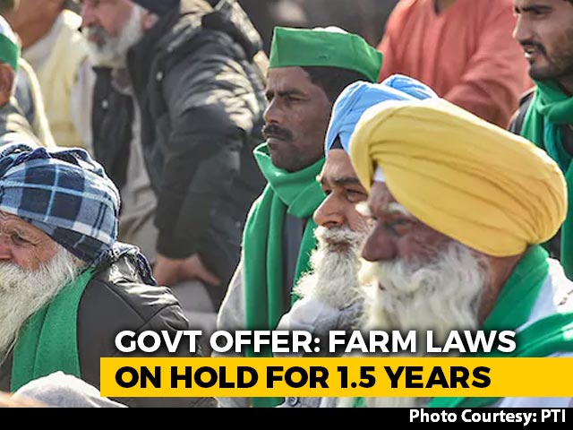 Centre Ready To Pause Agri Laws, Farmers' Unions Say Will Consider Offer