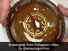 Watch: Unique Chocolate Compass With Transparent Sugar Dome Amazes The Internet Watch: Unique Chocolate Compass With Transparent Sugar Dome Amazes The Internet