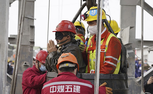 "Feel Like I'm Reborn": Trapped Chinese Miners Rescued After 2 Weeks