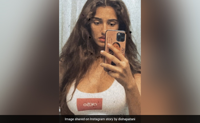 Disha Patani's Mirror Selfie Sets Our Screens Ablaze In A Funky Sports Bra