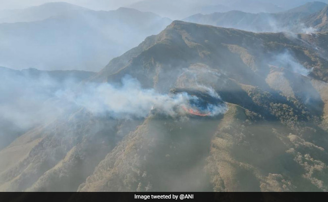 Air Force Continues Operations To Douse Dzouko Wildfire At Manipur-Nagaland Border