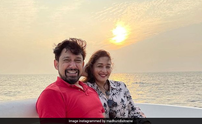 A Scene From Madhuri Dixit And Sriram Nene's "Perfect Start To 2021"