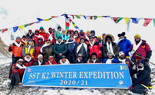 Nepali Climbers Make History By Becoming First To Scale Mount K2 In Winter