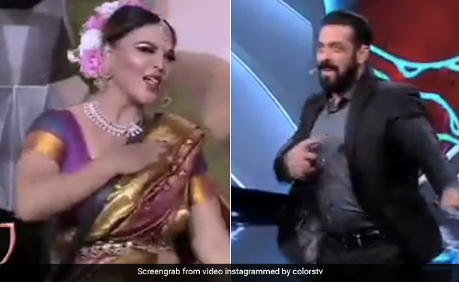 Rakhi Sawant ने 'बिग बॉस 14' में यूं किया 'लावणी' डांस, सलमान खान भी स्टेज पर झूम उठे