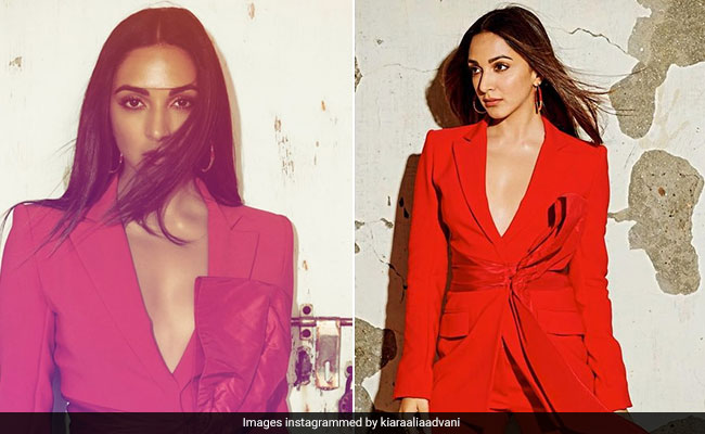 Kiara Advani Nails Power Dressing In A Fabulous Red Pantsuit