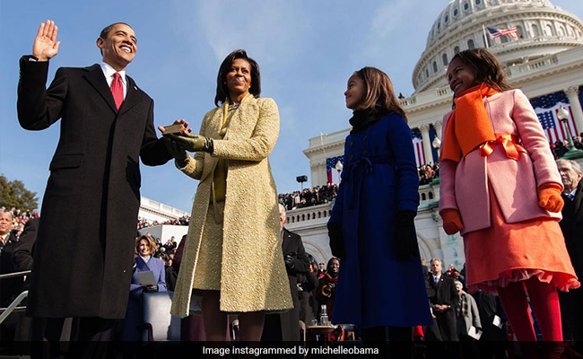 A Look At Michelle Obama's Stylish Inauguration Day Outfits Since 2009