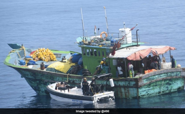 Indian Coast Guard Rescues 11 Fishermen From Boat With Fire Onboard