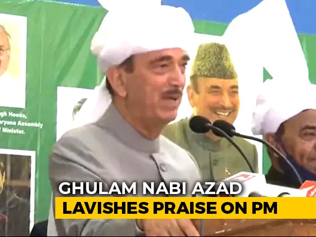"Proud Of Leaders Like Our PM, Doesn't Hide True Self": Ghulam Nabi Azad