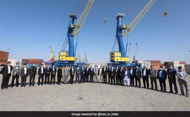 India Hands Over Mobile Harbour Cranes To Chabahar Port Authorities