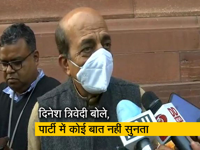 तृणमूल कांग्रेस से इस्तीफे पर बोले दिनेश त्रिवेदी, मेरे पास कोई और विकल्प नहीं बचा था