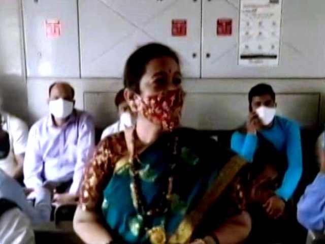 COVID-19: Mumbai Mayor Travels In Train To Spread Awareness About Masks