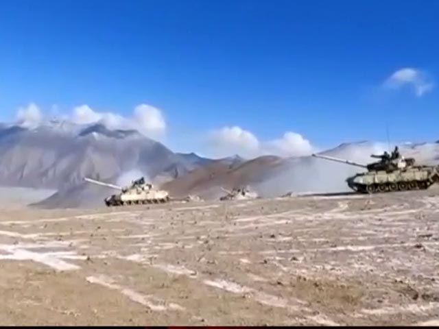 Watch: First Video Of Indian, Chinese Tanks Disengaging In Ladakh
