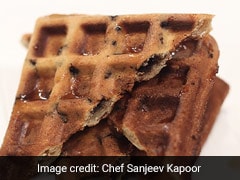 Oats And Chocolate Chip Waffles