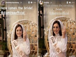 Dia Mirza Is The Most Gorgeous Bride-To-Be In A White Lace Dress At Her Bridal Shower Dia Mirza Is The Most Gorgeous Bride-To-Be In A White Lace Dress At Her Bridal Shower