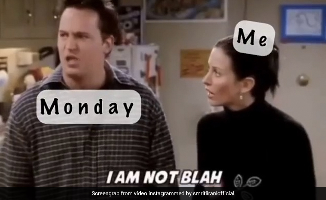 Smriti Irani's Post Is For Everyone Suffering From Monday Blues