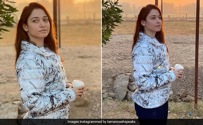 Tamannaah Bhatia, In A Printed Puffer Coat, Makes Winter Fashion Look Super Cosy