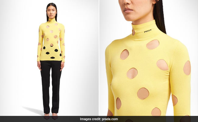 The Internet Cannot Stop Talking About This Prada Sweater That's Adorned With Holes