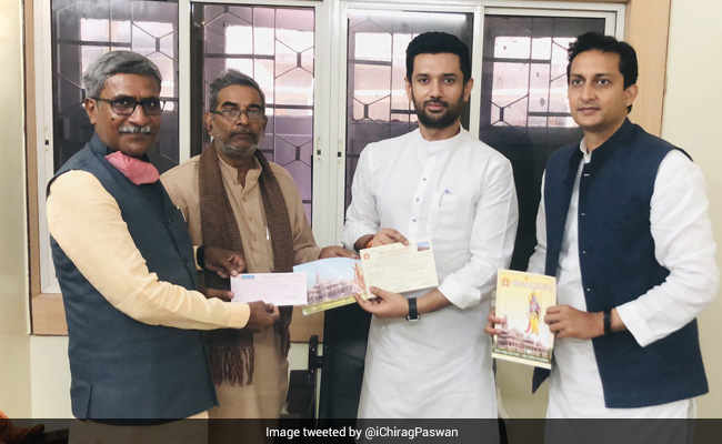 Chirag Paswan Donates Rs 1.11 Lakh For Ram Temple