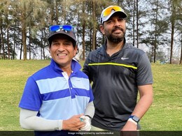 Sachin Tendulkar Poses With Yuvraj Singh While Playing Golf, Says "We've Travelled Quite A Few Yards" Sachin Tendulkar Poses With Yuvraj Singh While Playing Golf, Says "We've Travelled Quite A Few Yards"