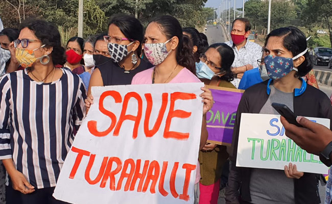 Bengaluru Residents Protest Move To Convert Forest Into Tree Park