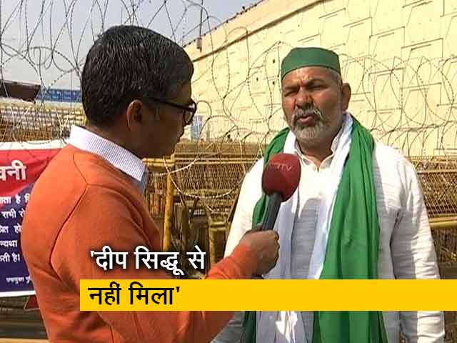 दीप सिद्धू से कभी नहीं मिला : राकेश टिकैत