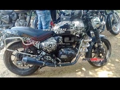 Upcoming Royal Enfield Hunter Motorcycle Spied Up-Close