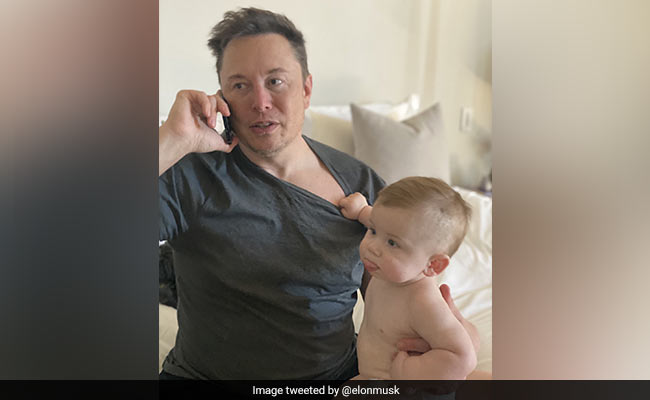 Elon Musk Is Enjoying Some Light Reading With Son "Lil X". See Here