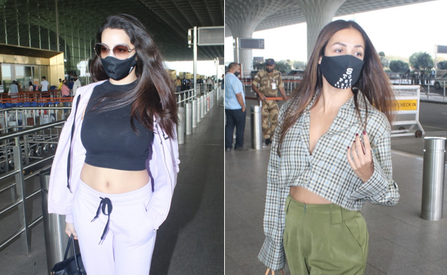 Nora Fatehi, Malaika Arora Turn The Airport Into Their Fashion Runway With Their Chic Travel Style