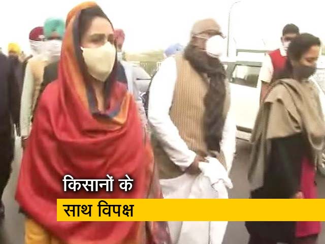 गाजीपुर बॉर्डर पहुंच रहे हैं विपक्षी दलों के नेता