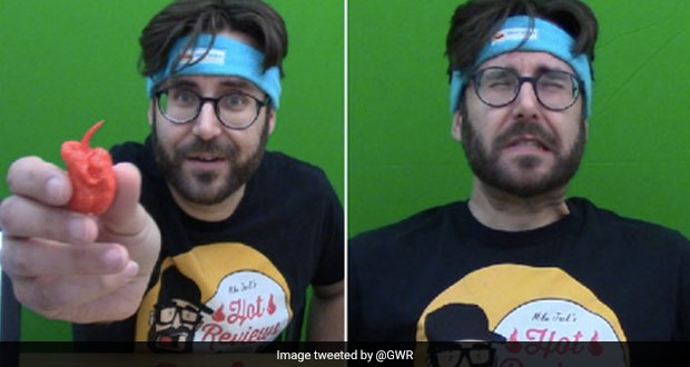 Watch: Man Eats Hottest Chillies In Under 10 Seconds; Breaks Record