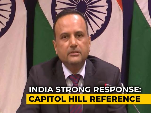 After US Remarks On Farmers' Protest, India Cites Capitol Hill Violence