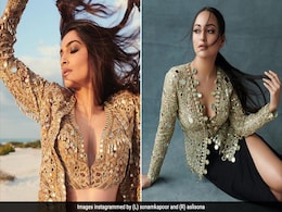 Sonam Kapoor, Sonakshi Sinha Shimmer And Shine In Stunning Fusion Outfits Sonam Kapoor, Sonakshi Sinha Shimmer And Shine In Stunning Fusion Outfits
