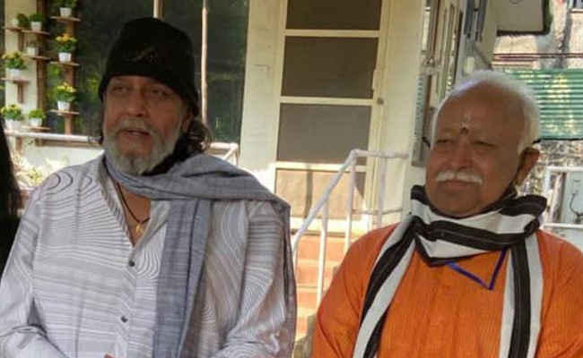 RSS प्रमुख मोहन भागवत से मिथुन चक्रवर्ती की मुलाकात पर पश्चिम बंगाल में चढ़ा सियासी पारा