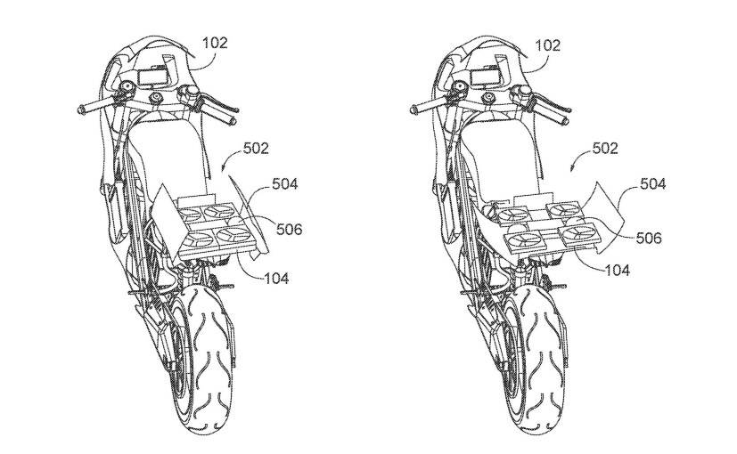 Honda Files Patents For Bike-Mounted Drone Honda Files Patents For Bike-Mounted Drone