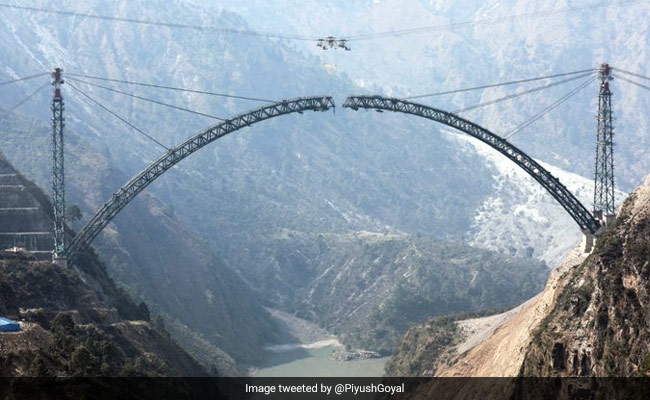 "Marvel In Making": Piyush Goyal Updates On 'World's Highest' Rail Bridge