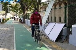 Bengaluru Gets Latest Cycle Track On Race Course Road Bengaluru Gets Latest Cycle Track On Race Course Road