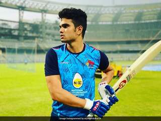 Lad7tg1tfxjfqm In a video released by espncricinfo, arjun was seen bowling to joe root and the batsman missed the drive on a couple of occasions as well. https sports ndtv com cricket players 113430 arjun tendulkar playerprofile