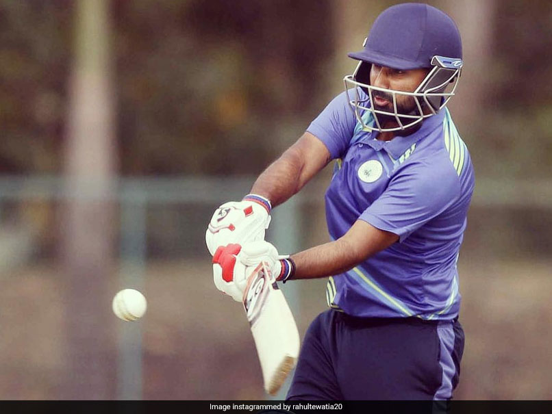 Vijay Hazare Trophy: Rahul Tewatia Celebrates India Call-Up With 39-Ball 73