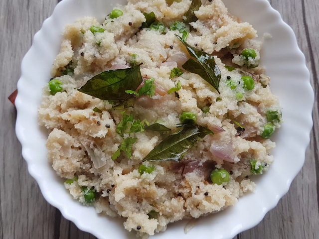 How To Make Matar Upma | Easy Matar Upma Recipe Video