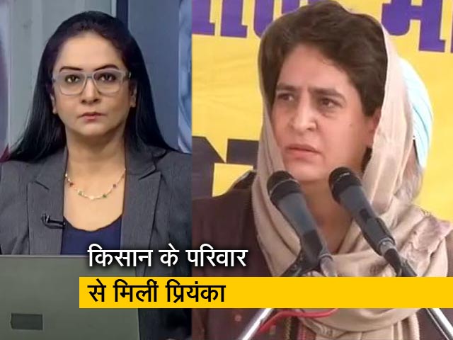 प्रियंका गांधी दिल्ली में किसान आंदोलन में मारे गए किसान के परिवार से मिलीं