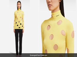 Bizarre! Prada's New Yellow Sweater Is Reminding Twitter Of Swiss Cheese Bizarre! Prada's New Yellow Sweater Is Reminding Twitter Of Swiss Cheese