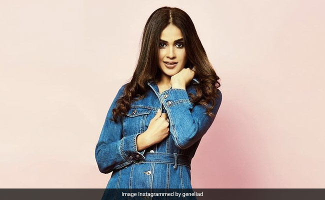 Genelia D'Souza Is All Set For The Weekend In A Chic Denim Dress