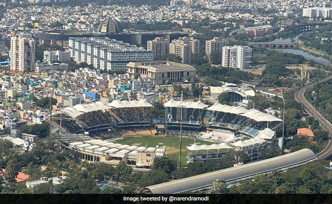 चेन्नई यात्रा पर PM मोदी को मिला भारत-इंग्लैंड टेस्ट मैच का जबरदस्त व्यू, शेयर की खूबसूरत तस्वीर